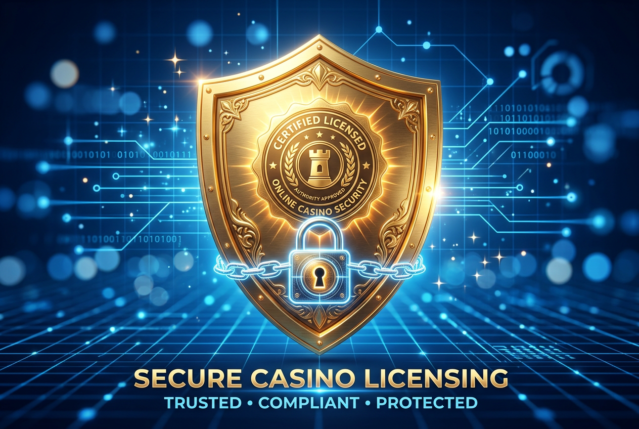 Online casino security symbols and licensing certificates